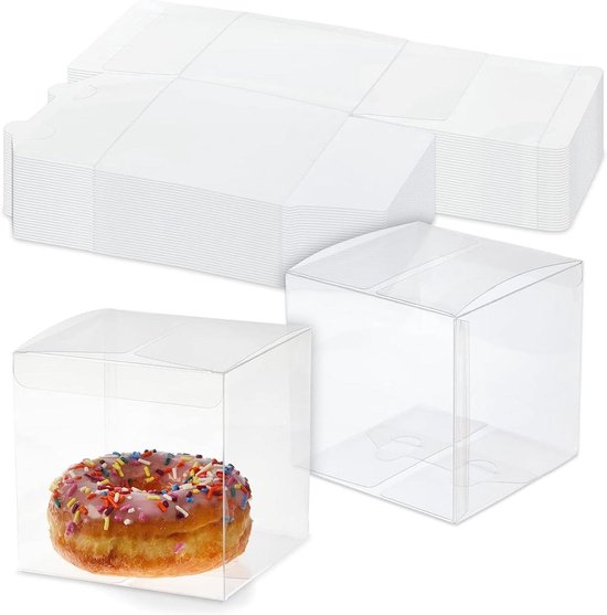 50Pcs Clear Gift Boxes, Christmas Gift Box Clear Transparent Boxes PVC Plastic, for Candy, Wedding, Thanksgiving, Christmas, Party, 5x5x5cm 50Pcs Clear Gift Boxes, Christmas Gift Box Clear Transparent Boxes PVC Plastic, for Candy, Wedding, Thanksgiving, Christmas, Party, 5x5x5cm