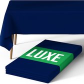 Nappe de Luxe - Nappe - Haute Qualité - Nappe - Nappe Polyester - Hydrofuge - Nappes - Lavable - Blauw - 250x150cm