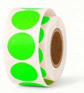 1 inch QC Goedgekeurde Etiketten Groene Inventaris Kwaliteitscontrole Stickers voor Kwaliteitscontrole in Magazijn Getest Geslaagd 1000 stuks