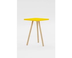 Nesttafel - Enkele vierkante bijzettafel - Geel