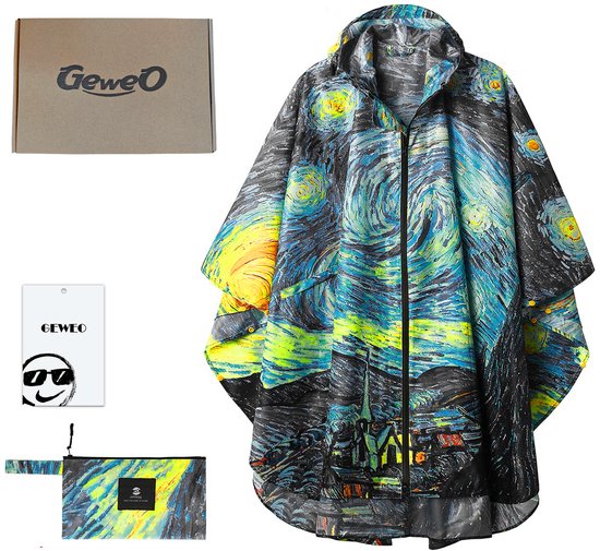 Poncho De Pluie Réutilisable Homme - Léger, Respirant Et Bandes Réfléchissantes Pour Sécurité ! - 11