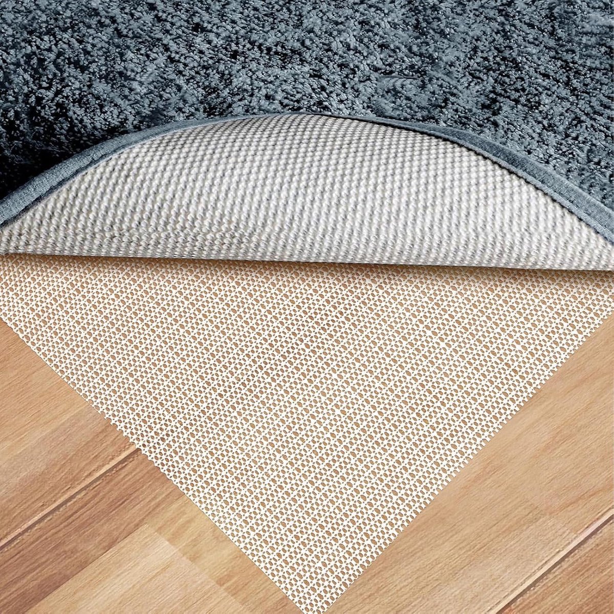 Antislipmat 200x200 CM - Onderlegger voor Matras, Tapijt en Auto - Afwasbaar en Snijbaar