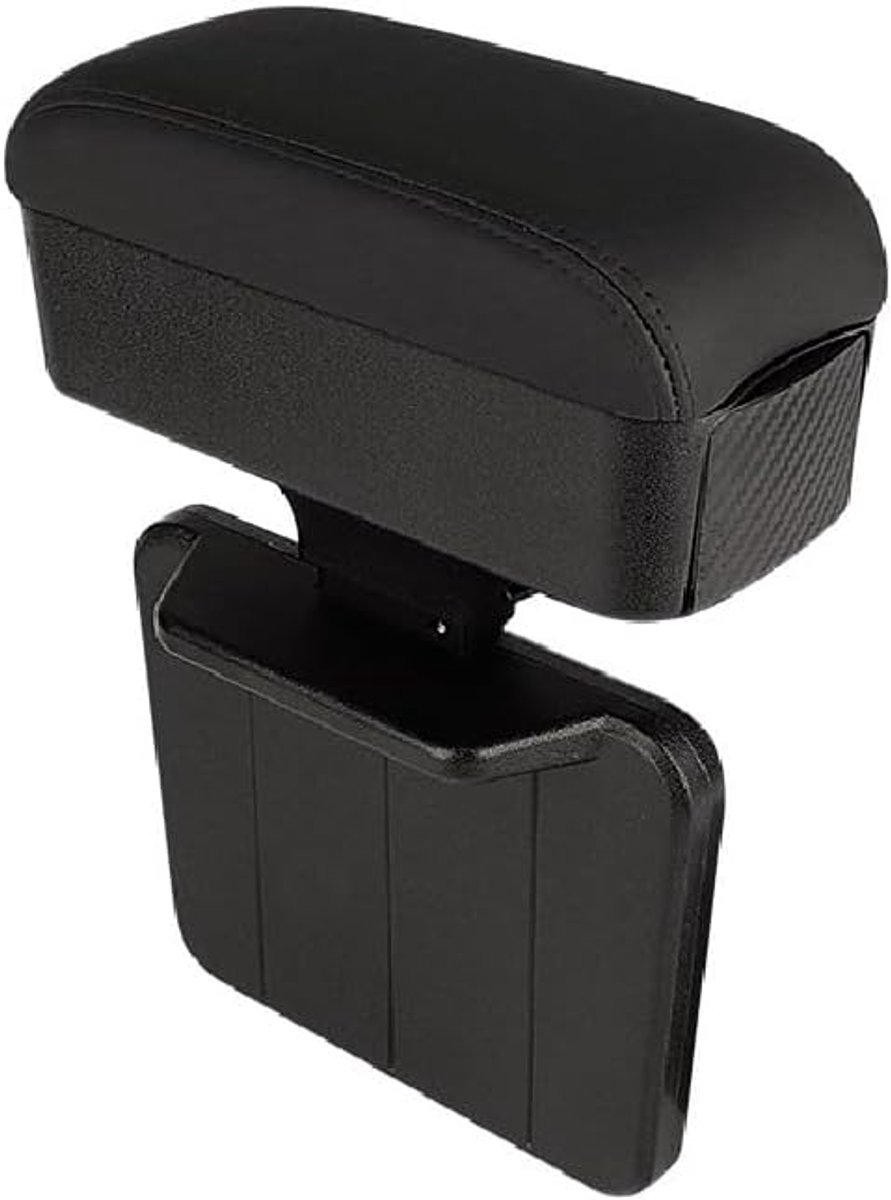 Armsteun voor Auto - Verstelbare Comfortpad - Universeel - Zwart met Bekerhouders