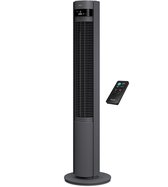 Duux Elevate – Stille Torenventilator met Ionisator – 12 Snelheden & Slimme Slaapmodus - Grijs