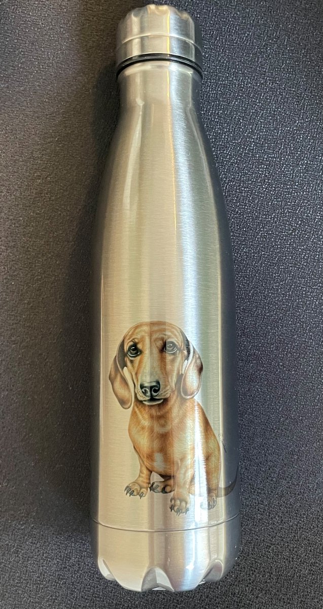 Mariele World Thermosfles ~Dackel Silber ~ Tekkel