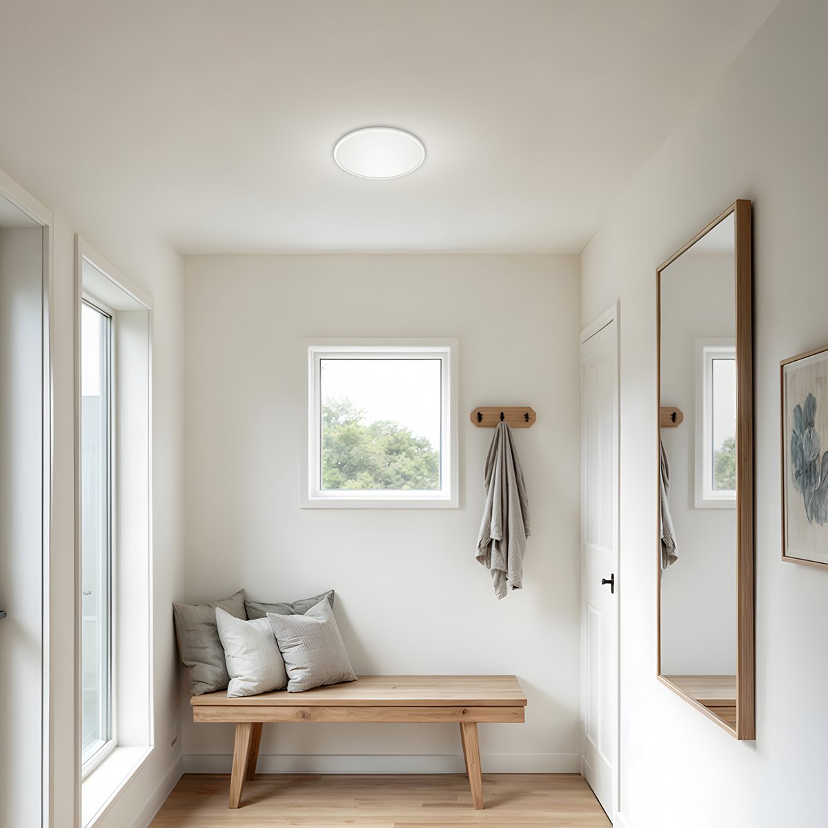 Philips verlichting SuperSlim Plafondlamp LED Zwart, 1-licht