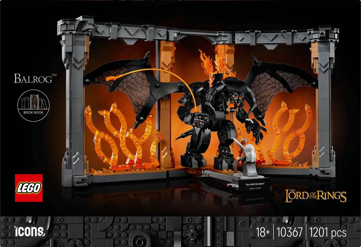 LEGO Icons Boekensteun: The Lord of the Rings – Balrog Set - 10367 — afbeelding 17