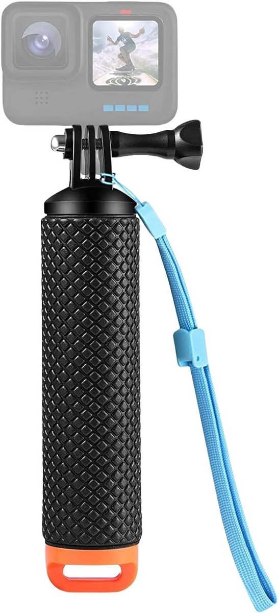 Allecto Plus - Drijvende Camera Tab - Onderwater Handgreep voor Actiecamera's - Waterdichte Drijvende Duikstok