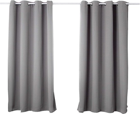 Ystyle Set Van 2 Thermische Verduisterende Gordijnen, 140x225cm
