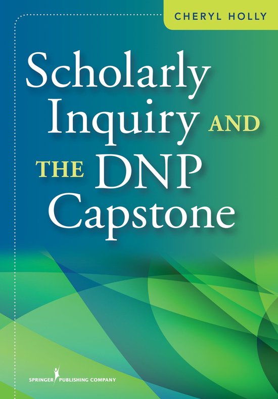 Scholarly Inquiry and the DNP Capstone - cover