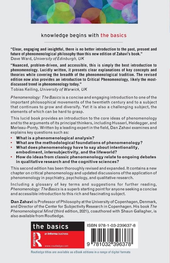 The Basics- Phenomenology: The Basics
