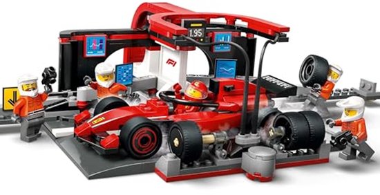 LEGO City F1 Pitstop - Ferrari Auto & Pitcrew - Formule 1 Race Set