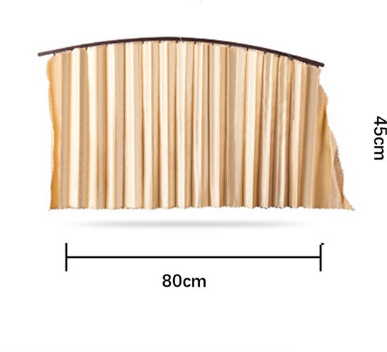 Zonnescherm Auto Zijruit - 2 Stuks - 80cm x 45cm - UV Protectie - Zonnescherm Auto Baby & Kind - Zonwering Auto - Zonwering Raam - Auto Zonnescherm - Zonwering Zijruiten - Bescherming Tegen de Zon en Houdt Koel - Auto Accessoires - Zwart van Merkloos — afbeelding 2