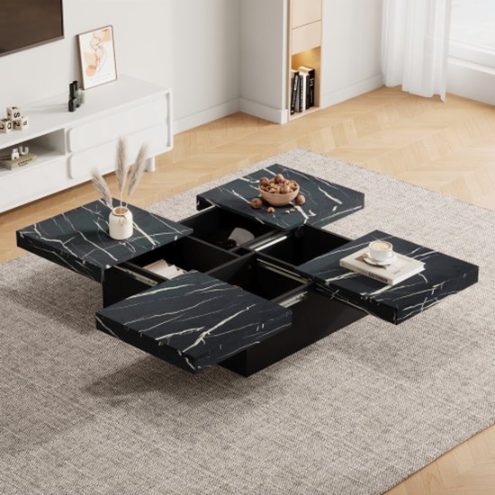Salontafel vierkant marmer wit - Verona