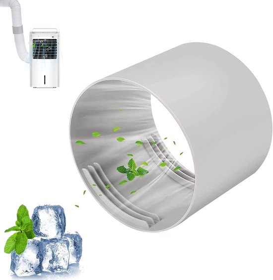 Foto: Koppelstuk mobiele airco afvoerslang voor 150mm afvoerslang airco slang conditioner uitlaatslang connector voor ramen airconditioning uitlaatslangkoppeling voor afvoerbuis afzuigkap pvc airconditioning slangverlenging