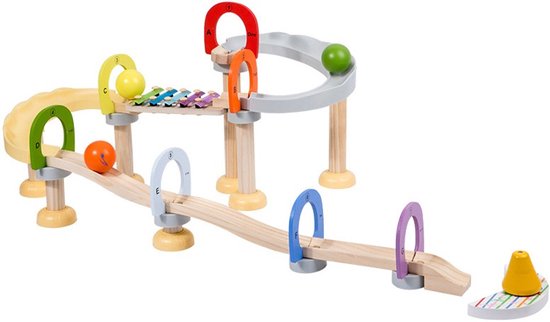 Eco Toys Houten XL Knikkerbaan HC732459