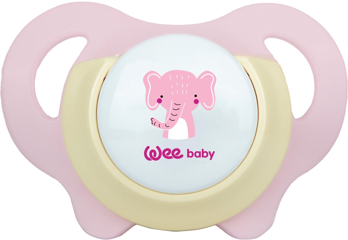 Weebaby Safari Olifant No.3 18+ mnd Vlinder Siliconen Fopspeen