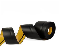 Allecto Plus - Flexibele Zelfklevende PVC Plint 6M - Zachte Plint - Keuken en Badkamer - Gemakkelijk te Installeren - Waterbestendig