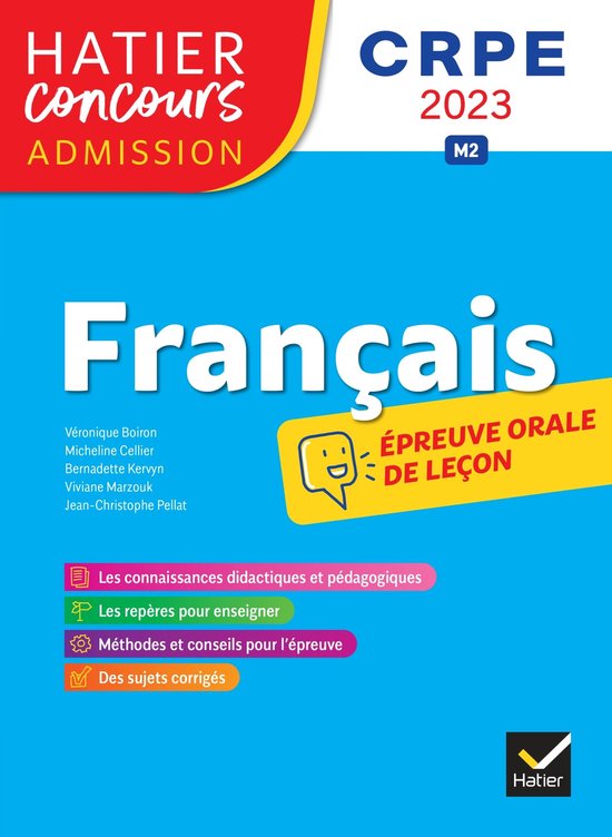 Français - CRPE 2023 - Epreuve orale d'admission - cover