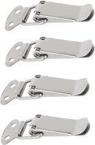 Allecto Plus - Set van 4 roestvrijstalen sloten voor deuren, ramen, kasten en cassettes