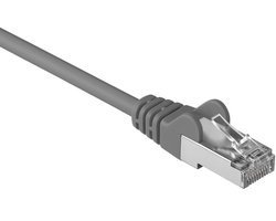 CAT5e FTP patchkabel - 0,50 meter grijs - netwerkkabel - internetkabel - UTP kabel - RJ45 - 1000 mbit/s