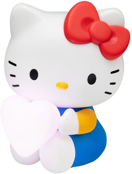 Hello Kitty 3D‑Vormige Lamp met Hart - Officieel Gelicentieerde Sanrio Personage‑lamp, Voor Nachttafel of Plankdecoratie, Werkt op Batterijen - Paladone van hello-kitty — afbeelding 5