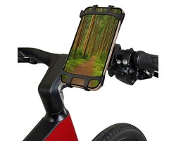 Telefoonhouder Fiets - Stuur Telefoon Houder - Fietshouder - GSM Houder - Voor Wandelwagen, Scooter, Motor, Step, Loopband, Fiets, Mountainbike