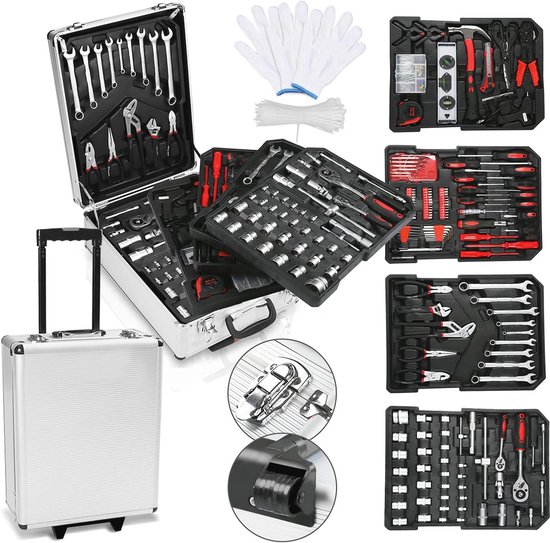 SIXTOL Home 110 Delig In Een Gereedschapskoffer, 4 Kg Set Aluminium Koffer 753505852