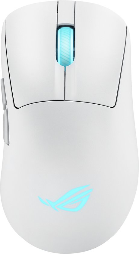 ASUS ROG Keris II Origin WHT muis Gamen Rechtshandig RF Wireless + Bluetooth + USB Type-A Optisch 42000 DPI