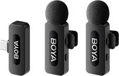 Bol.com BY-V20 V2.0 Wireless microphone for USB-C (2 x transmitter & 1 x receiver) - Nieuwe verbeterde versie! aanbieding