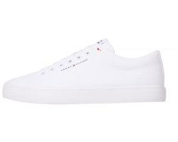 Tommy Hilfiger - Heren Sneakers Hi Vulc Low Canvas - Wit - Maat 43