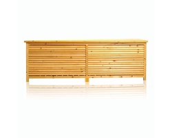 Imperatoris - Opbergbox - Tuinkussenbox - Waterdichte Tuinbox met Deksel - Opbergdoos - Opbergboxen voor Buiten - Tuinmeubelen - Hout Opbergboxen met Vakjes - 170 x 50 x 58 cm - Bruin