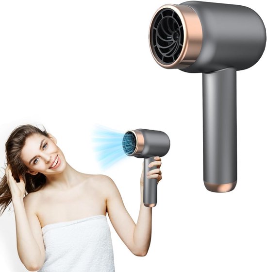 Draadloze föhn, draagbare föhn met 3 snelheden, 1000W - Draadloze - €35,25