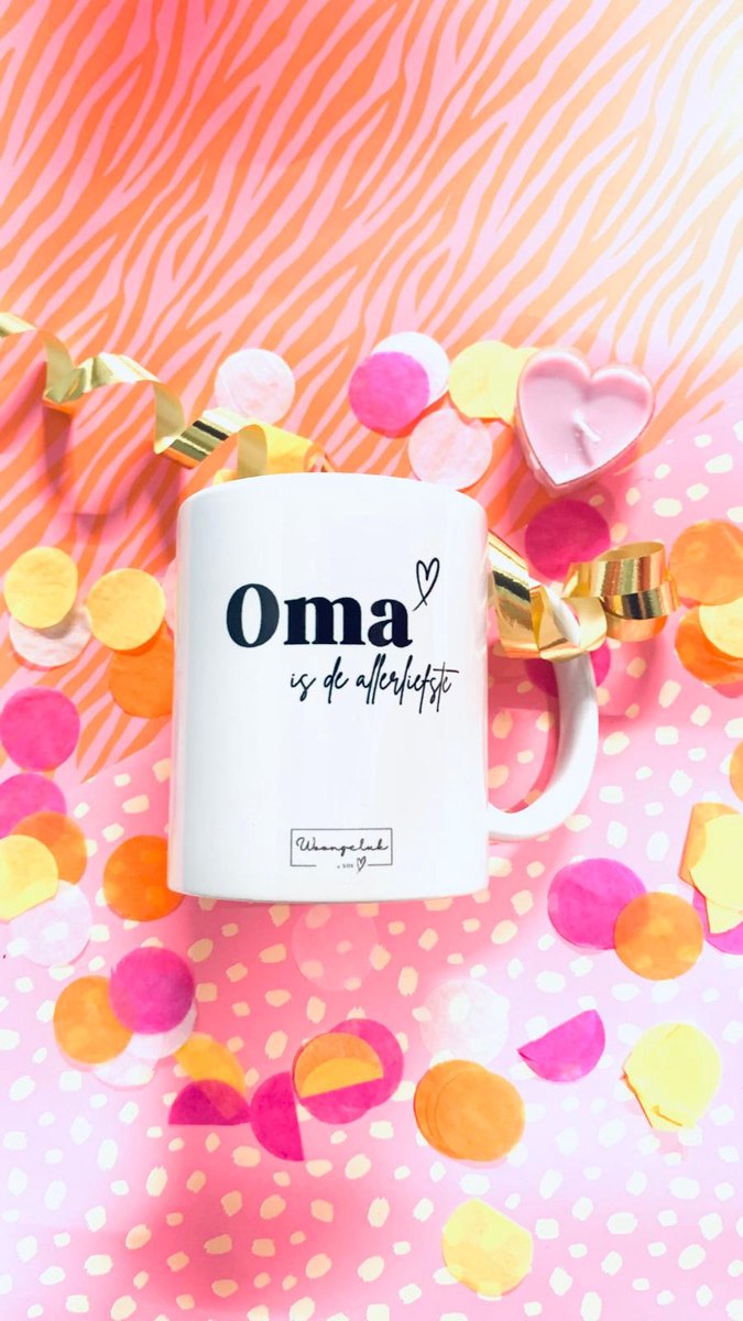 Mok Oma is de liefste - Cadeau oma - Woongeluk4you