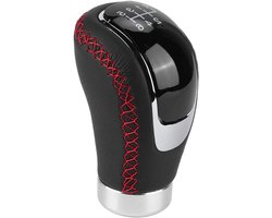 Allecto Plus - Schakelpook Auto Versnellingspook Universeel Schakelknop Stuurknop Leder voor Auto Carrosserie & Exterieur - Zwart