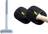 Set de 3 gants de toilettage pour animaux de compagnie - Brosse d'épilation pour animaux de compagnie - Gloves d'épilation - Brosse douce pour démêlage - Réutilisable - Pour animaux et meubles