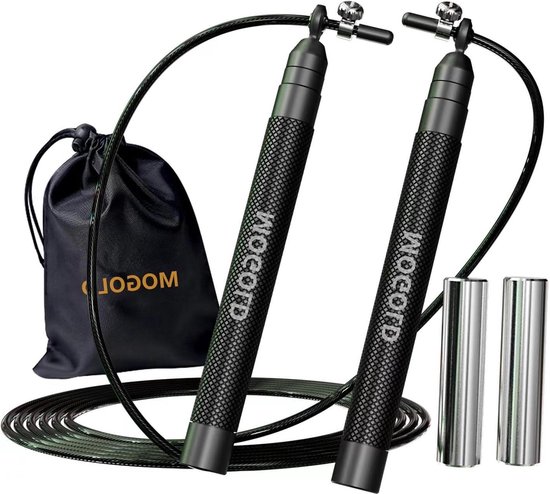 Speed Jump Rope for Boxing Fitness Exercise - Metal Handles with Extra ...