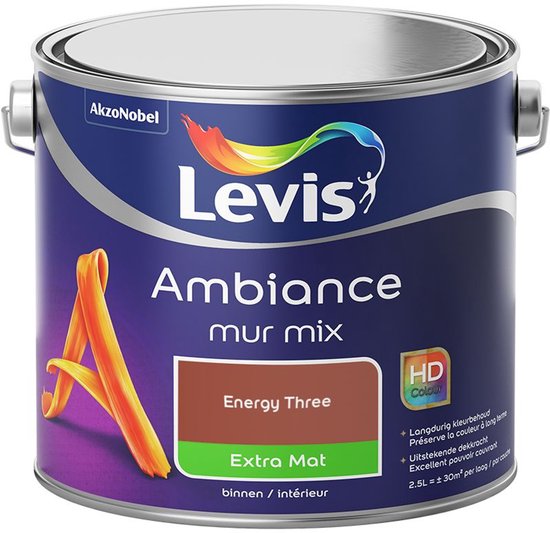Levis - Ambiance Mur Extra Mat Mix - Energy Three - Mengverf - 2,5 L
