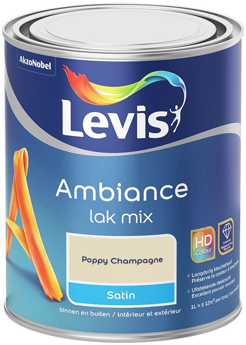 Levis - Ambiance Lak Satin Mix - Poppy Champagne - Mengverf - 1 L