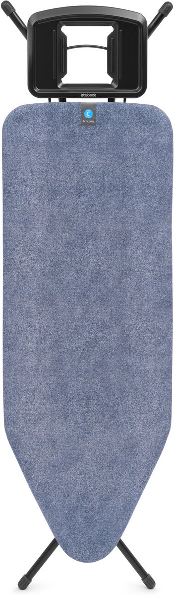 Brabantia Strijkplank C met Strijkijzerhouder - 124 x 45 cm - Denim Blue