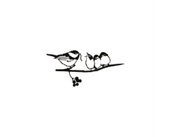 Vogel familie om in hout te schroeven | tuinsteker | tuindecoratie | vogel tuindecoratie | balkondecoratie | boomsteker