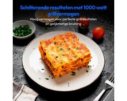 MEDION magnetron met grill en convectie (23 liter, 900 watt, 1000 watt grill, 1680 watt convectiefunctie, 11 automatische programma's, 5 vermogensstanden, ontdooifunctie, roestvrij staal, MD12031) zwa