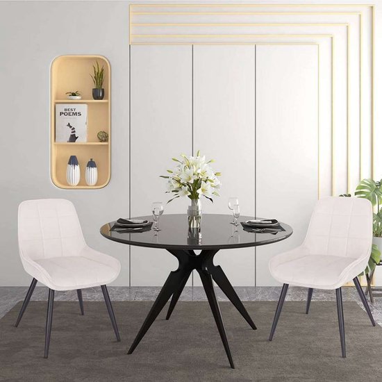 Apollo Christina, set van 2 eetkamerstoelen, schommelstoel, microvezel, vintage look, grijs, metalen frame, rugleuning met handvat Apollo Christina, set van 2 eetkamerstoelen, schommelstoel, microvezel, vintage look, grijs, metalen frame, rugleuning met handvat