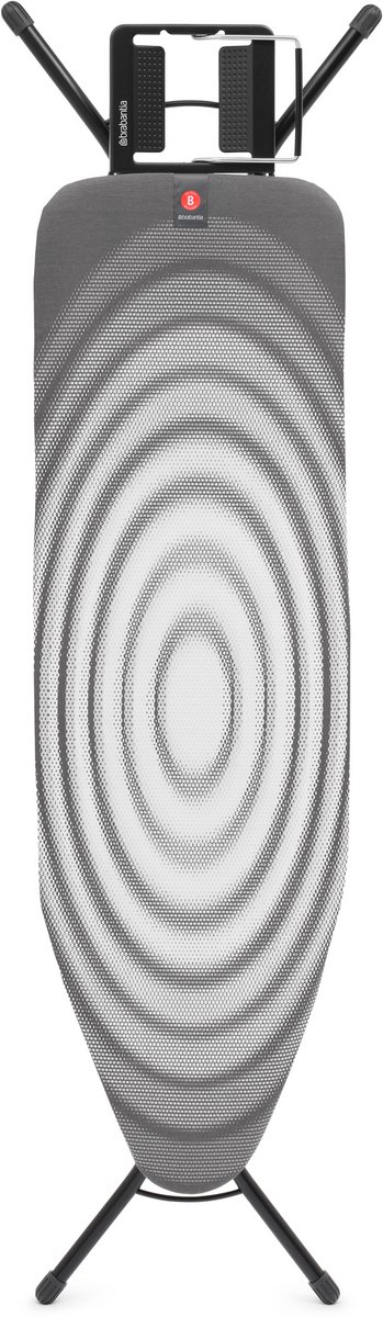 Brabantia Strijkplank B - met Strijkerhouder - 124 x 38 cm - Titan Oval