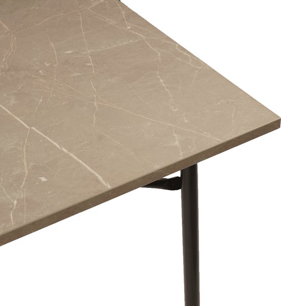 Travellife Mirano Campingtafel exteriolit taupe marble 120 - Extra stevig exteriolit tafelblad - Zeer stabiel lichtgewicht stalen frame - Voorzien van stabilisatievoeten van Travellife — afbeelding 2