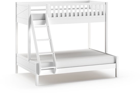 Vipack - Familiebed Scottie 3 - 140x200 - Wit
