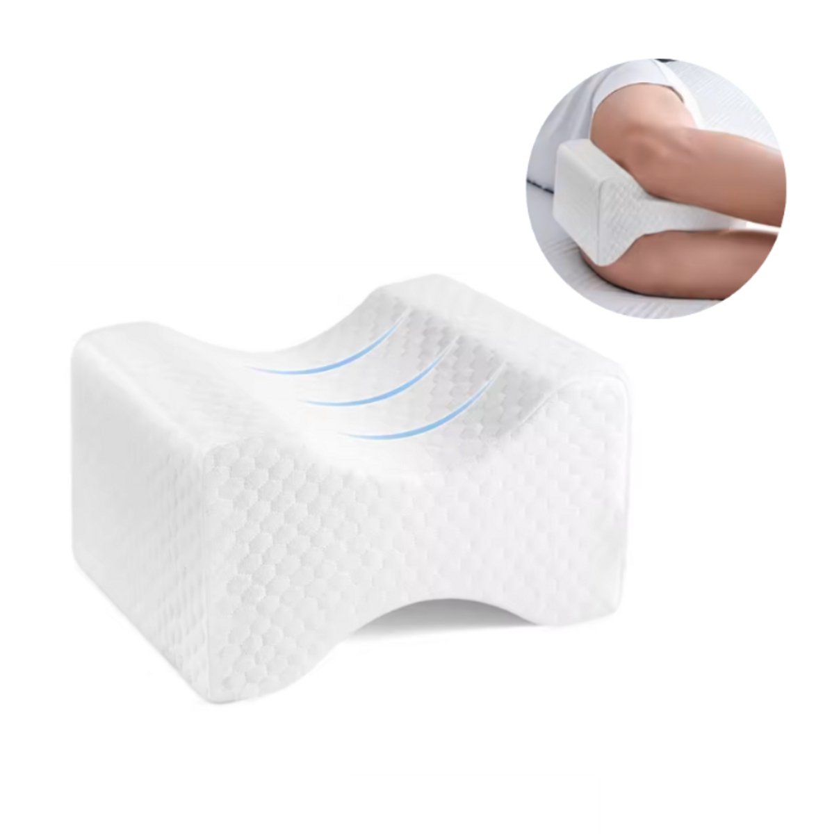 Beenkussen - Kniekussen - Kussen - Zijslaapkussen - Traagschuimkussen - Orthopedisch Kniekussen voor Zijslapers