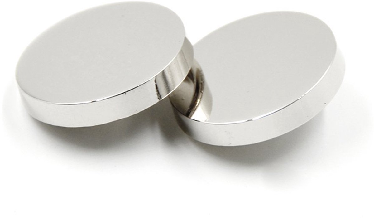 Bestowal 10 stuks metalen platte knoop damespak wollen jas knoop herenjas knoop overhemd pak broek knoop ronde naaiknoop (zilver, 10 mm)