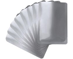 50 stuks Mylar-zakken voor het bewaren van voedsel, hittebestendige zakken, bewaarzakken voor voedsel, koffiebonen, thee, granen, enz. (7,9 x 11,8 inch)