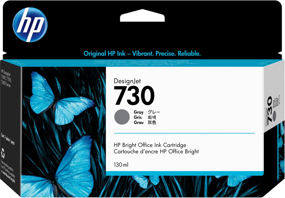Original Ink Cartridge HP 730 Grey